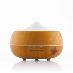Aroma diffuser humidifier with led InnovaGoods Wooden-Effect
