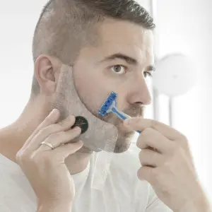 Καλούπι για ξύρισμα γενειάδας InnovaGoods Hipster Barber image-1