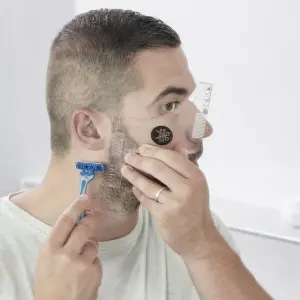 Καλούπι για ξύρισμα γενειάδας InnovaGoods Hipster Barber image-2