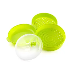 Cuiseur-vapeur double pour micro-ondes InnovaGoods Codowave image-2