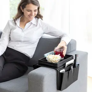 Sofa tray with remote control InnovaGoods image-2