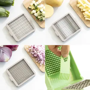Vegetable cutter, grater and mandoline with recipes and accessories 7 in 1 InnovaGoods Choppie Expert image-6