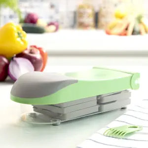 Vegetable cutter, grater and mandoline with recipes and accessories 7 in 1 InnovaGoods Choppie Expert image-0