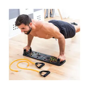 Planche de pompes avec bandes de résistance et guide d'exercices InnovaGoods Push-Up Pulsher image-2