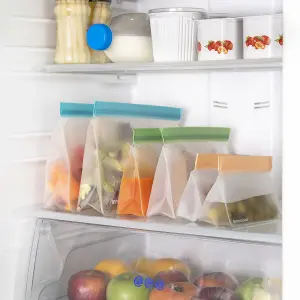 Reusable airtight food bags InnovaGoods Zags (x6) image-3