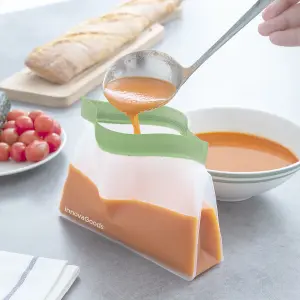 Reusable airtight food bags InnovaGoods Zags (x6) image-6