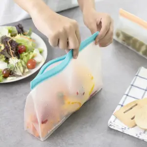 Reusable airtight food bags InnovaGoods Zags (x6) image-4