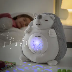 Hedgehog soft toy with sound and night light InnovaGoods Spikey image-2