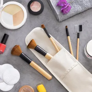Schminkpinsel aus Holz mit Etui InnovaGoods Miset (x5) image-0