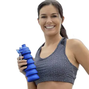Foldable silicone bottle InnovaGoods Bentle image-1