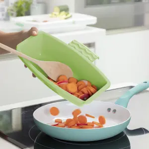 Tagliere allungabile con vassoio, ciotola e scolapasta 3 in 1 InnovaGoods PractiCut image-6