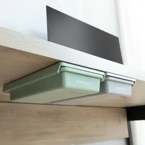 Pomocnicze szuflady na biurko z żyłką klejącą InnovaGoods Underalk (x2) image-1