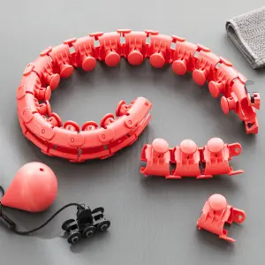 v0103318-intelligenter-verstellbarer-fitnessring-mit-gewichten-innovagoods-fittehoop-rot-schwarz-tu
