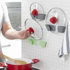 Väggfäste med klister för kökslock InnovaGoods Smarack (x3) image-3