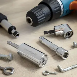 Chiave a bussola universale con accessori InnovaGoods Uniscrew image-0