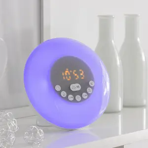 Réveil rechargeable avec enceinte InnovaGoods Sunrilk image-2