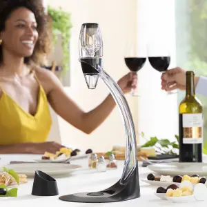 Professional wine decanter with tower stand and base InnovaGoods Winair image-1