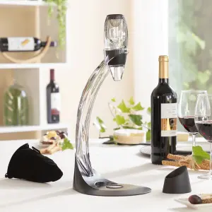 Professional wine decanter with tower stand and base InnovaGoods Winair image-3