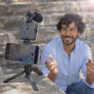 Kit vlogging avec lumière, micro y télécommande InnovaGoods Plodni image-5