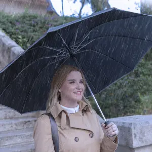 Zusammenklappbarer Regenschirm mit umgekehrtem Verschluss und LED InnovaGoods Folbrella image-4