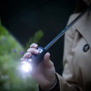 Zusammenklappbarer Regenschirm mit umgekehrtem Verschluss und LED InnovaGoods Folbrella image-5