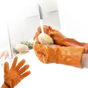 Handschuh zum Reinigen von Obst und Gemüse InnovaGoods Glinis image-5