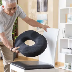 Kissen mit abnehmbarem Bezug Gel und Kohle InnovaGoods Charnut image-2