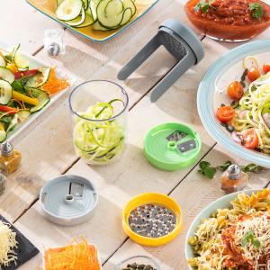Spiralizer und Gemüse-Reibe mit Rezepten InnovaGoods Vigizer image-1