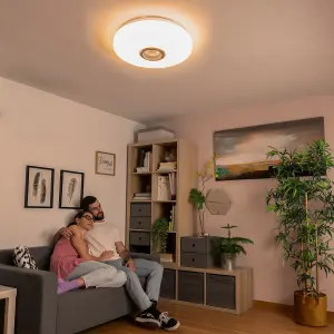 LED ceiling light with loudspeaker InnovaGoods Lumavox image-5