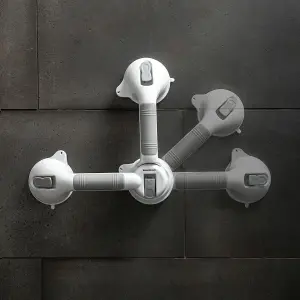 Maniglia di sicurezza per bagno a doppia angolazione InnovaGoods Grabbath image-3
