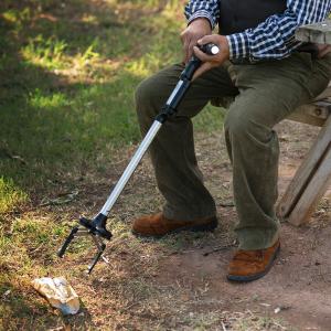 Extendable cane with LED, alarm and mechanical handle InnovaGoods Hannde image-2