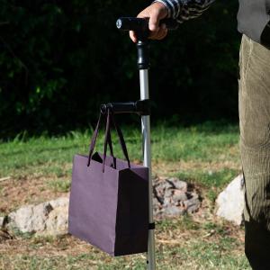 Extendable cane with LED, alarm and mechanical handle InnovaGoods Hannde image-6