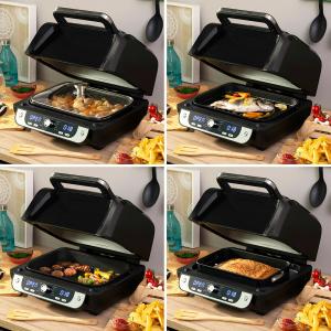 Air fryer with grill accessories and steel recipe book InnovaGoods Fryinn 12-in-1 6000 image-3
