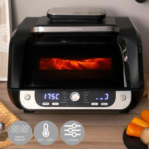 Air fryer with grill accessories and steel recipe book InnovaGoods Fryinn 12-in-1 6000 image-5