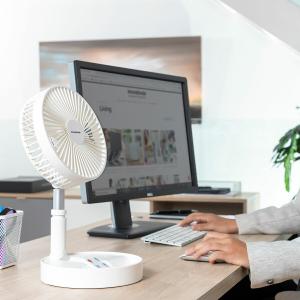3-in-1 rechargeable folding fan InnovaGoods Fandle image-1