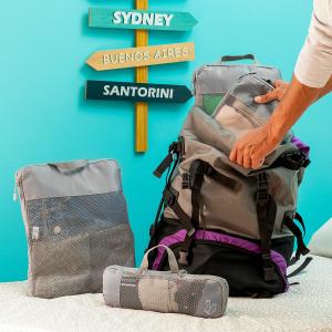 Compression storage bag for suitcases InnovaGoods Compakube (x4) image-4