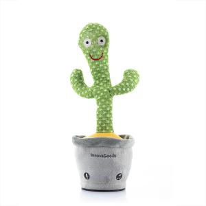 v0103926-dancing-and-talking-rechargeable-cactus-with-music-and-multicolour-led-lights-innovagoods-cacxi-green-gray-yellow-one-size