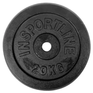 Gewichtscheibe aus Stahl Insportline Blacksteel image-0