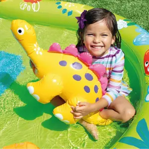 Pequeña piscina hinchable de dinosaurios para niños Intex image-1