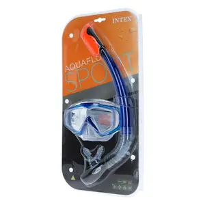 Máscara de buceo con tubo de silicona para niños Intex image-1