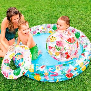Ensemble piscine flotteur et ballon gonflable Intex image-3