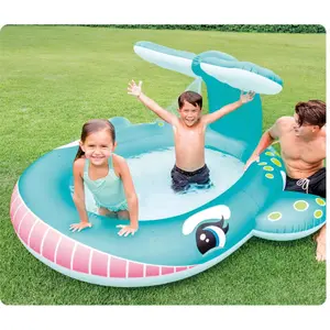 Piscina con doccia per bambini con balena Intex image-1