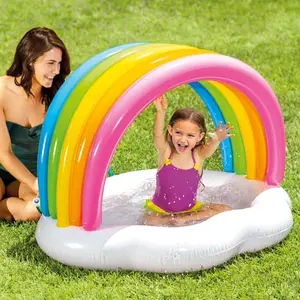 Inflatable baby pool Intex Rainbow Shower image-3