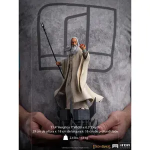 Figura de acción de El Señor de los Anillos Iron Studios BDS Art Scale Saruman image-6