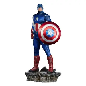 Beeldje Iron Studios The Infinity Saga Bds Art Scale 1/10 Captain America Battle Of Ny