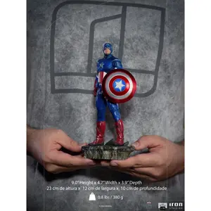 Beeldje Iron Studios The Infinity Saga Bds Art Scale 1/10 Captain America Battle Of Ny image-6
