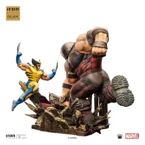 Statyett Iron Studios Marvel 1/10 BDS Art Scale Wolverine vs Juggernaut heo EU Exclusive