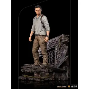 Beeldje Iron Studios Uncharted Movie Deluxe Art Scale 1/10 Nathan Drake image-1