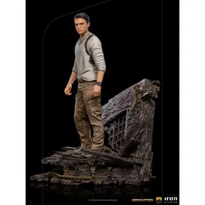 Beeldje Iron Studios Uncharted Movie Deluxe Art Scale 1/10 Nathan Drake image-2