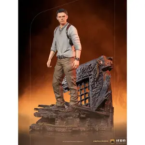 Beeldje Iron Studios Uncharted Movie Deluxe Art Scale 1/10 Nathan Drake image-5